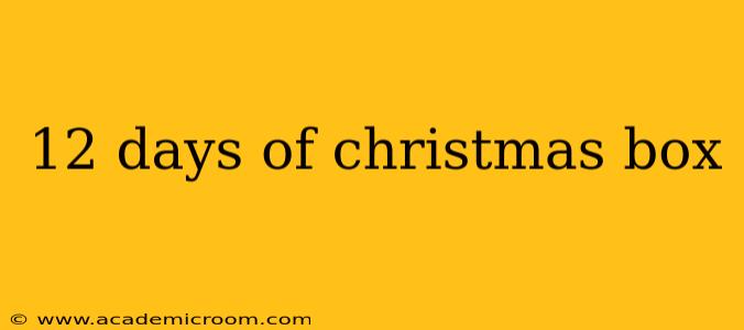 12 days of christmas box