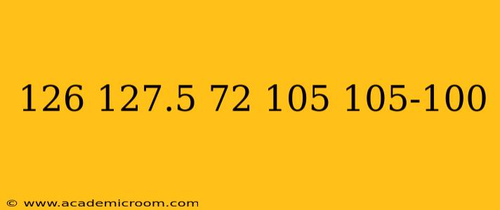 126 127.5 72 105 105-100 126 127.5 72 105 105-100