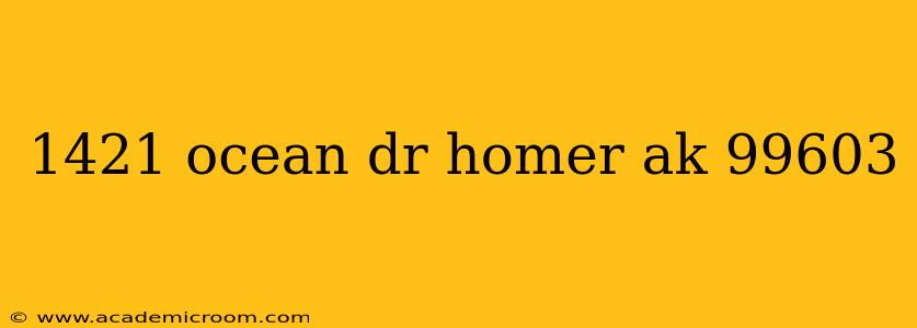 1421 ocean dr homer ak 99603