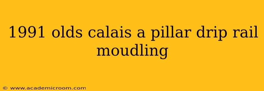 1991 olds calais a pillar drip rail moudling
