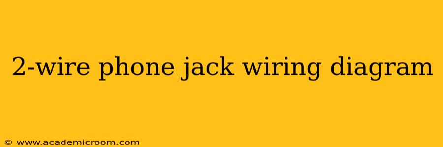 2-wire phone jack wiring diagram