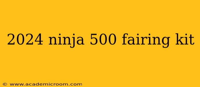 2024 ninja 500 fairing kit