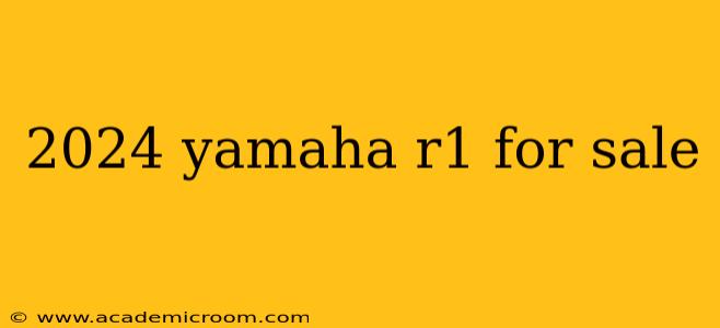 2024 yamaha r1 for sale
