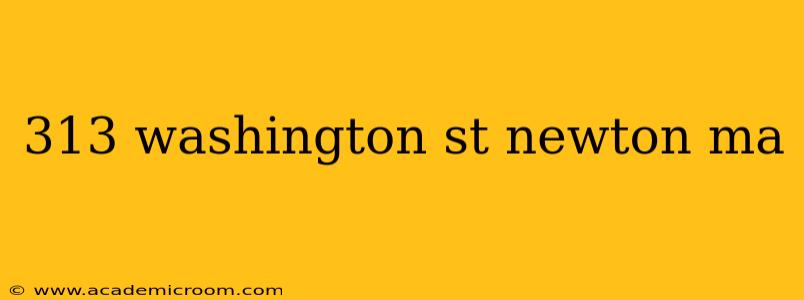 313 washington st newton ma