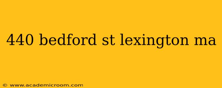 440 bedford st lexington ma