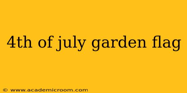 4th of july garden flag