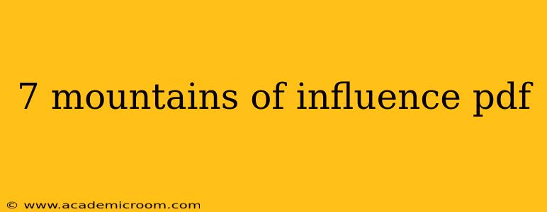 7 mountains of influence pdf