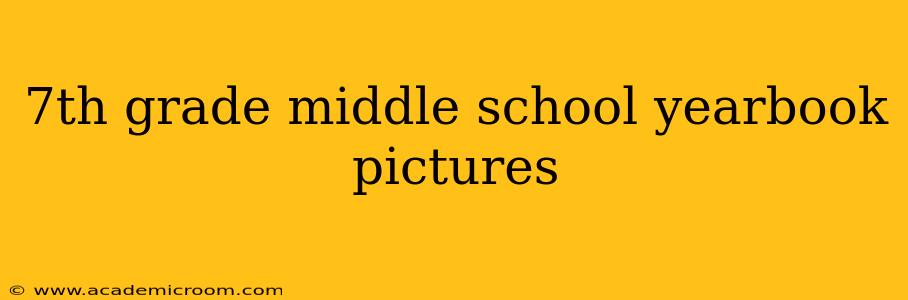 7th grade middle school yearbook pictures