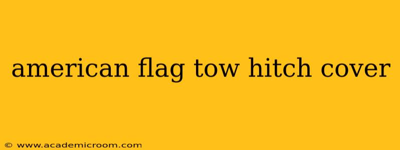 american flag tow hitch cover