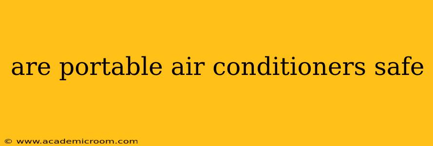 are portable air conditioners safe
