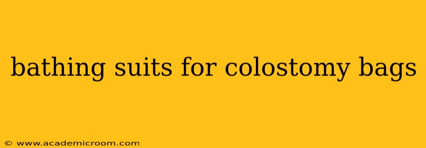 bathing suits for colostomy bags