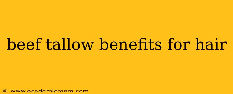 beef tallow benefits for hair