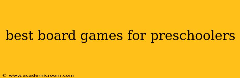 best board games for preschoolers