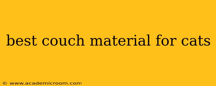best couch material for cats