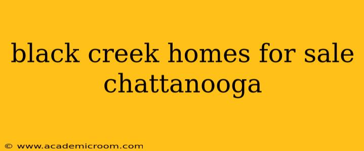 black creek homes for sale chattanooga