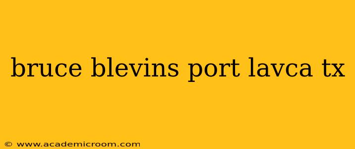 bruce blevins port lavca tx