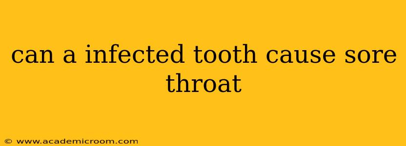 can a infected tooth cause sore throat