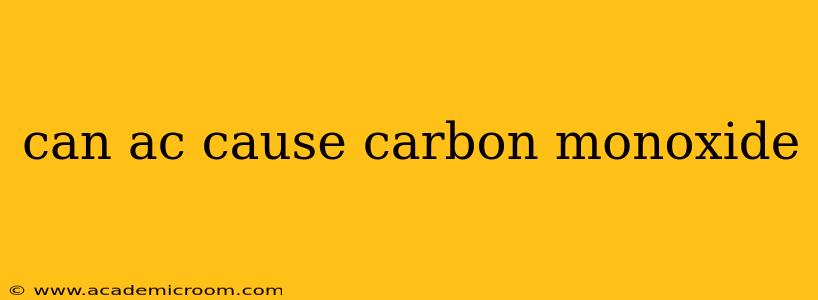 can ac cause carbon monoxide