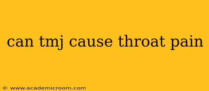 can tmj cause throat pain