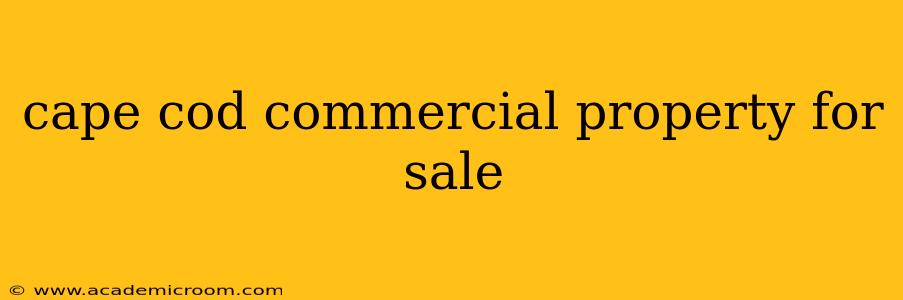 cape cod commercial property for sale