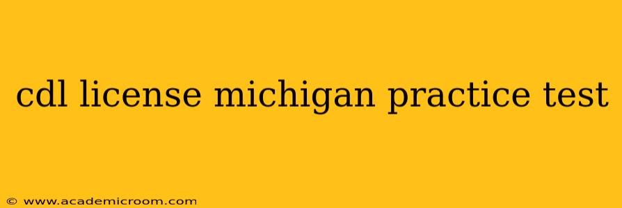 cdl license michigan practice test