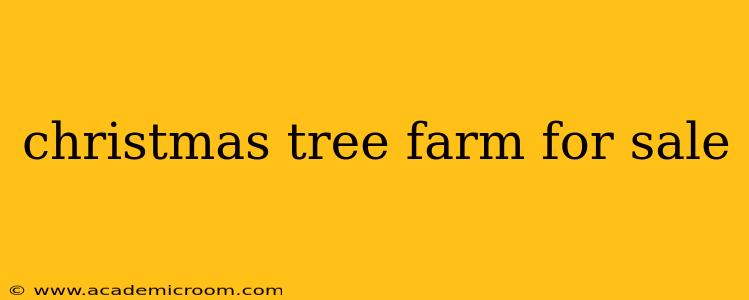 christmas tree farm for sale