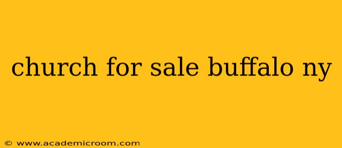 church for sale buffalo ny