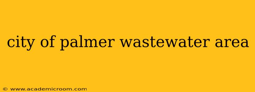 city of palmer wastewater area