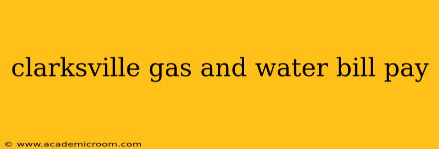 clarksville gas and water bill pay