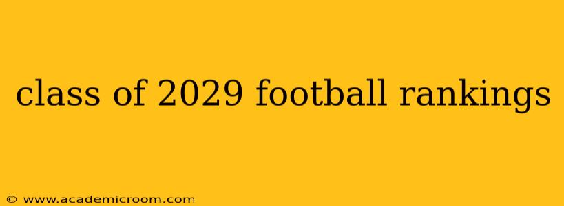 class of 2029 football rankings