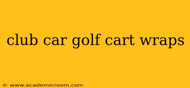 club car golf cart wraps