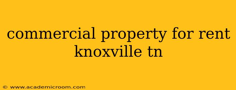 commercial property for rent knoxville tn