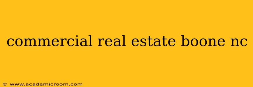 commercial real estate boone nc