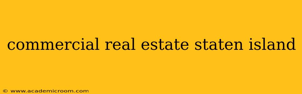 commercial real estate staten island