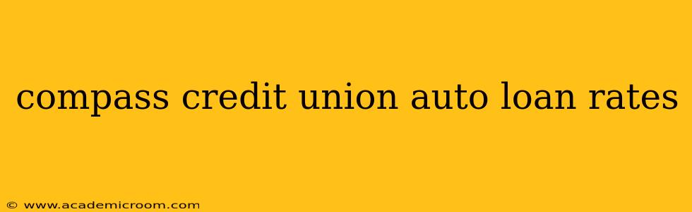compass credit union auto loan rates