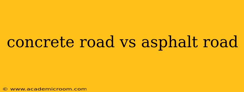 concrete road vs asphalt road