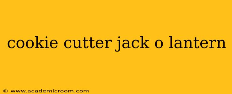 cookie cutter jack o lantern