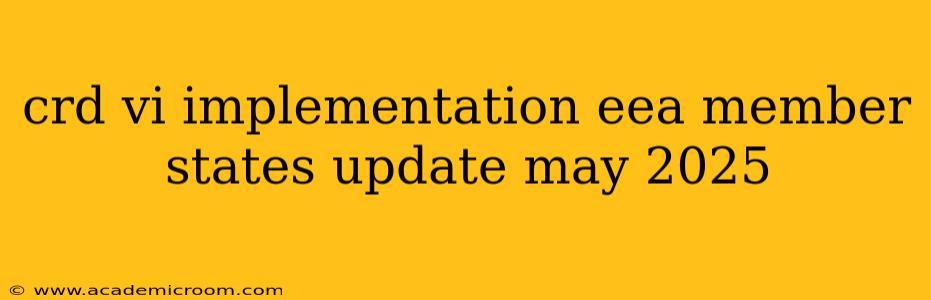 crd vi implementation eea member states update may 2025