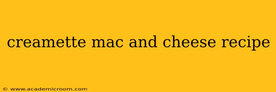 creamette mac and cheese recipe