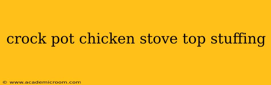 crock pot chicken stove top stuffing