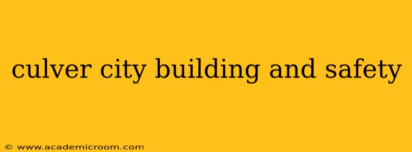 culver city building and safety