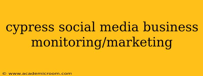 cypress social media business monitoring/marketing