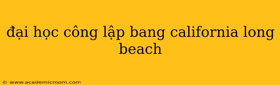 đại học công lập bang california long beach