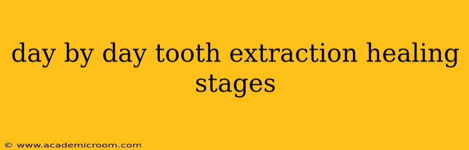 day by day tooth extraction healing stages