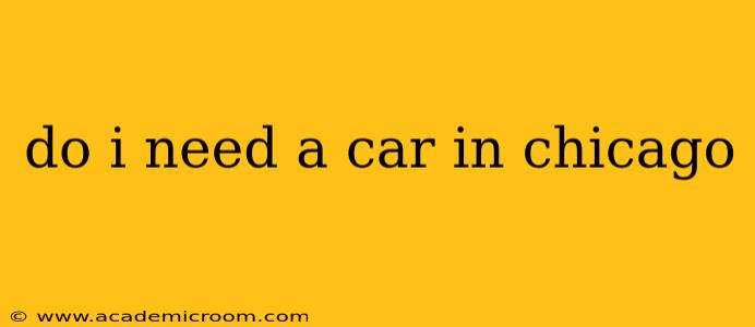 do i need a car in chicago