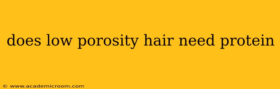 does low porosity hair need protein