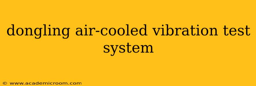 dongling air-cooled vibration test system