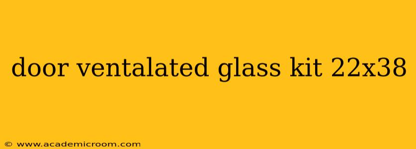 door ventalated glass kit 22x38