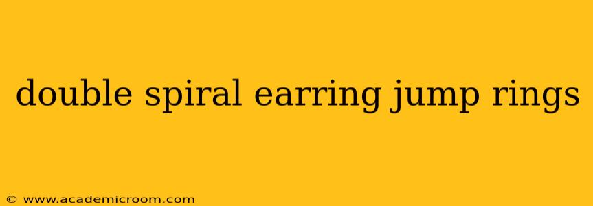 double spiral earring jump rings