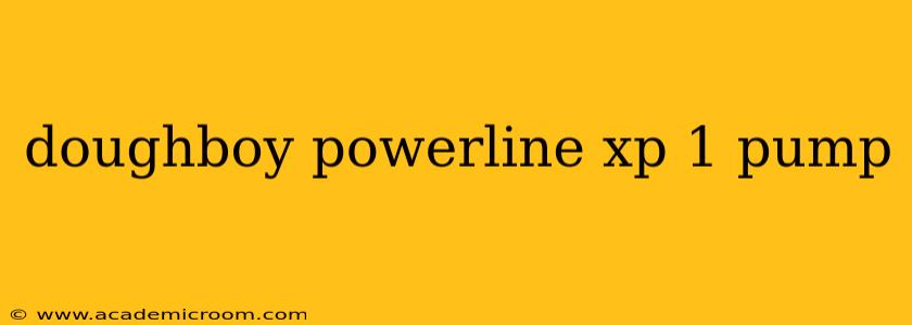 doughboy powerline xp 1 pump